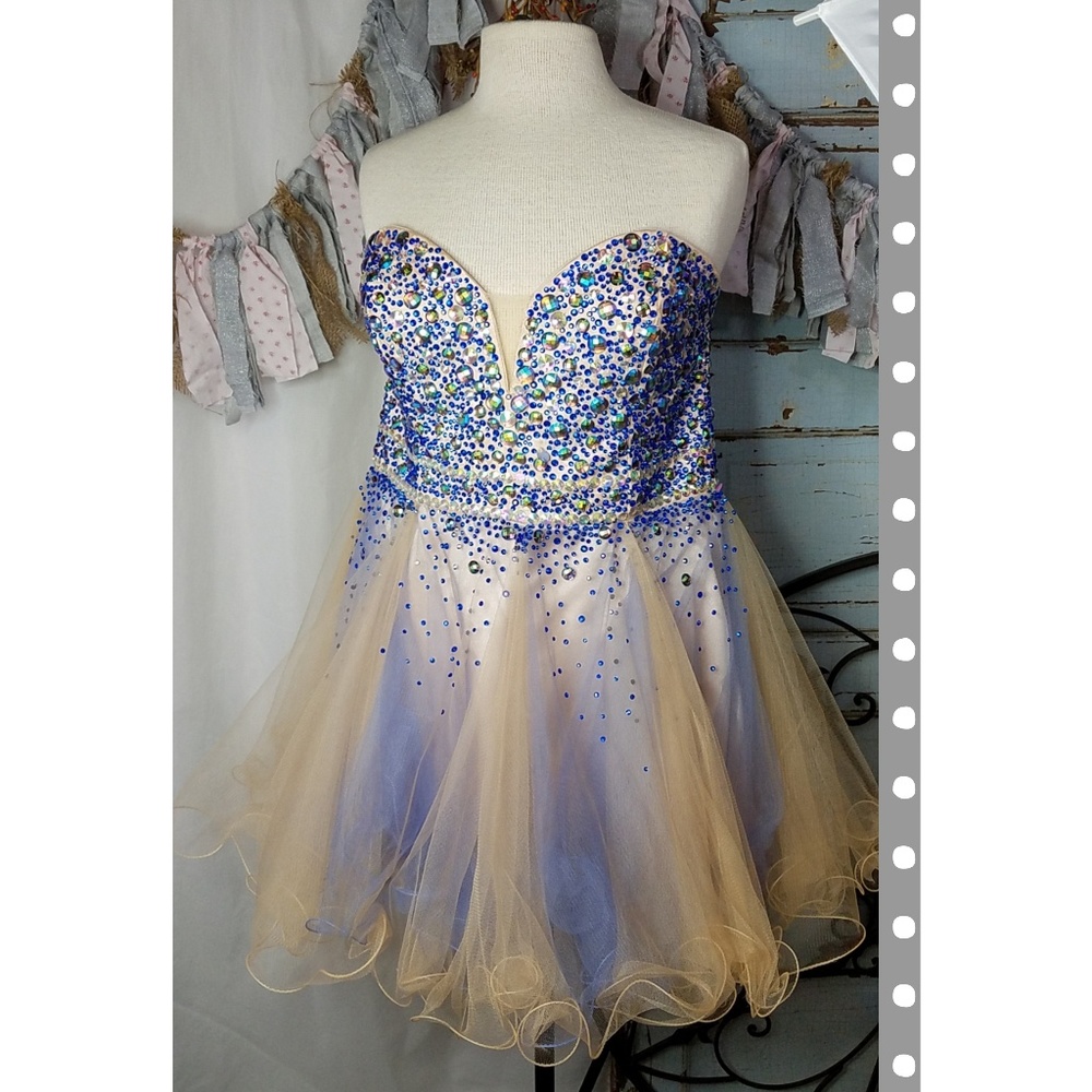 Intrigue formal prom dress babydoll empire waist - Picture 3 of 8